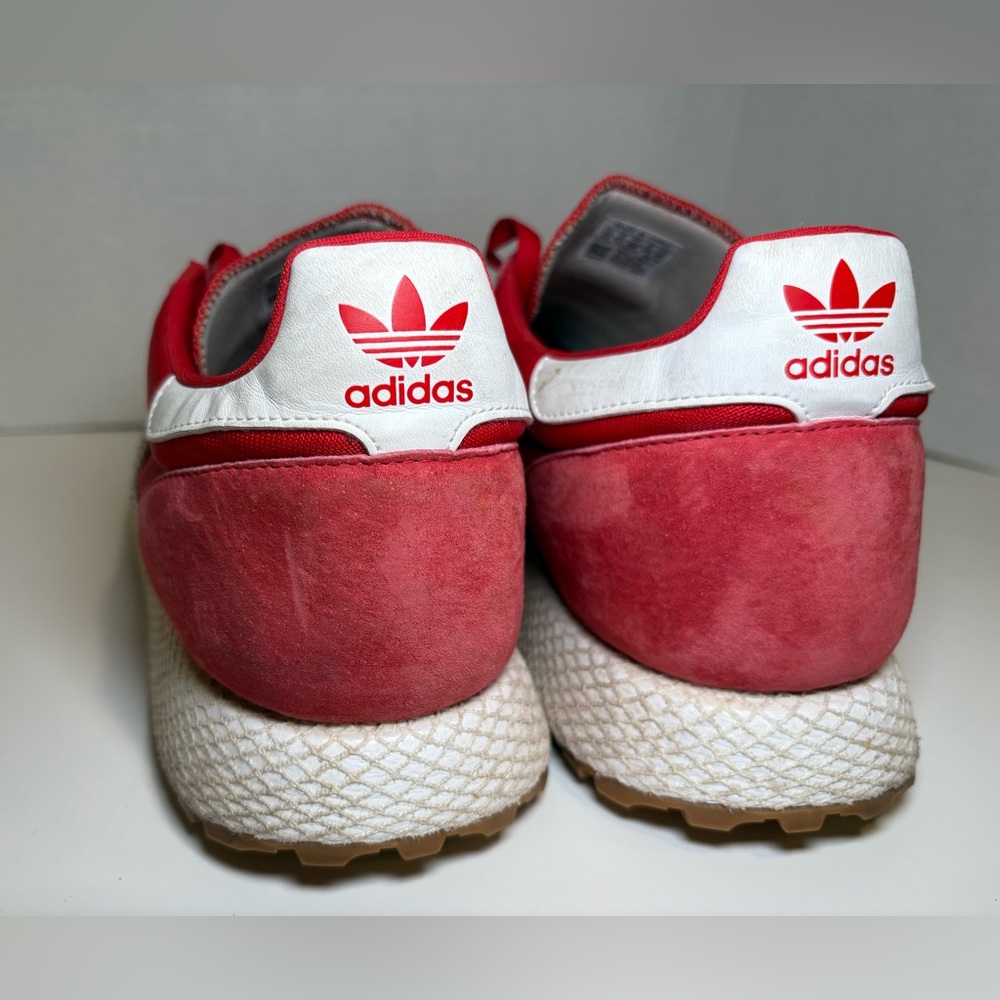 adidas Red and White Athletic Shoes - Picture 9 of 11